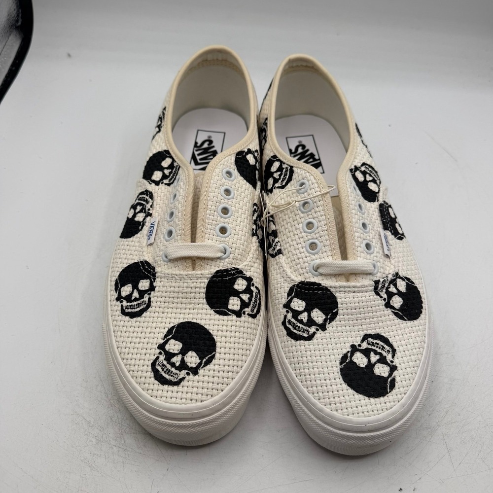 VANS Anaheim Factory Authentic 44 DX Needlepoint Skulls Shoes Mens 8.5 Womens 10 - Picture 5 of 11